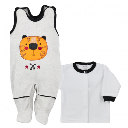 Compleuri baieti maneca lunga - Compleu 2 piese pentru copii Koala Brzdac 06-419C-68-cm, Crem