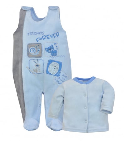 Compleuri baieti maneca lunga - Compleu 2 piese pentru copii Koala Forever 2249-AL1-74, Albastru