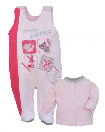 Compleuri  fete maneca lunga - Compleu 2 piese pentru copii Koala Forever 2249-R-74, Roz