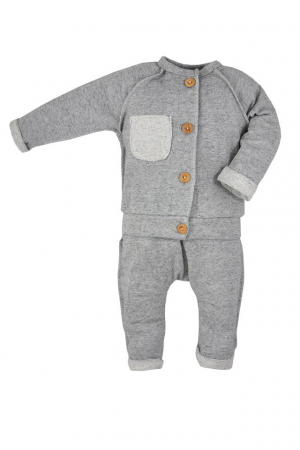 Compleuri baieti maneca lunga - Compleu 2 piese pentru copii Koala Guziczek 07-061G-74, Gri