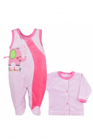 Compleuri  fete maneca lunga - Compleu 2 piese pentru fete Dumbo Koala 05-412R-74-cm, Roz