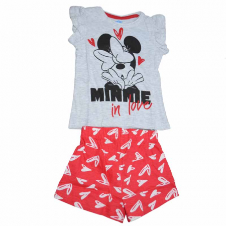 Compleuri fete de vara - Compleu 2 piese pentru fete E Plus M Minnie Mouse 053027G, Gri