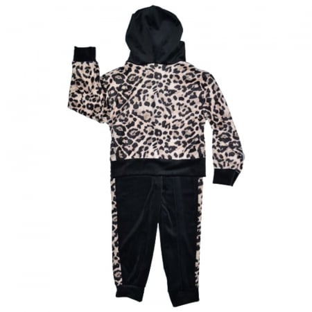 Trening 2 piese din catifea pentru fete Lucky Girl 5070, Negru [1]