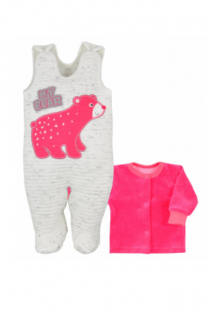 Compleuri  fete maneca lunga - Compleu 2 piese pentru fete Koala Bernard 05-727RO-56-cm, Multicolor