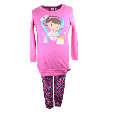 Compleuri  fete maneca lunga - Compleu 2 piese pentru fete Sun City Doc. McStuffins HO1323-110, Roz