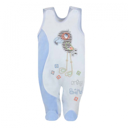 Compleu 2 piese salopeta si bluza copii Koala 2627-AL-74-cm, Albastru [1]