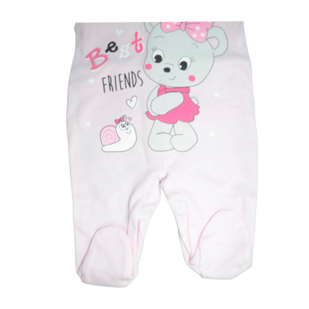 Compleu 2 piese salopeta si bluza pentru fete GAMA 714079-R, Roz [4]