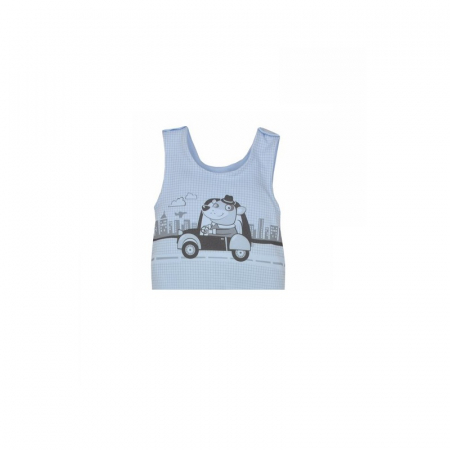 Compleu 2 piese salopeta si bluza pentru baieti Koala Justin 04-886A-68-cm, Albastru [1]