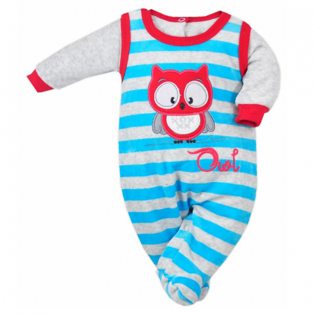 Compleu 2 piese salopeta si bluza pentru baieti Koala Mala Sowa 06-036-68-cm, Multicolor [1]