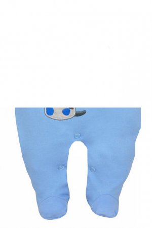 Compleu 2 piese salopeta si bluza pentru baieti Koala Piesio 05-346A1-68-cm, Albastru [2]