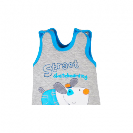 Compleu 2 piese salopeta si bluza pentru baieti Koala Street 05-785A-62-cm, Multicolor [1]