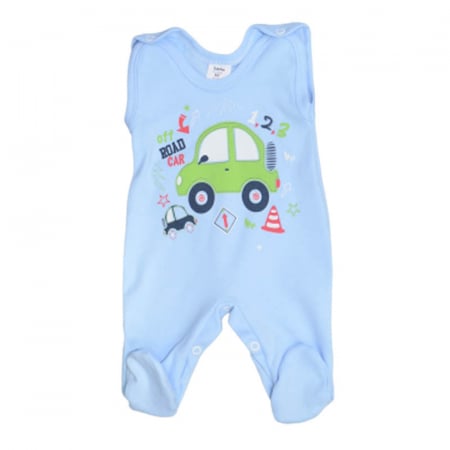 Compleu 2 piese salopeta si bluza pentru baieti GAMA 714079-A, Albastru [2]