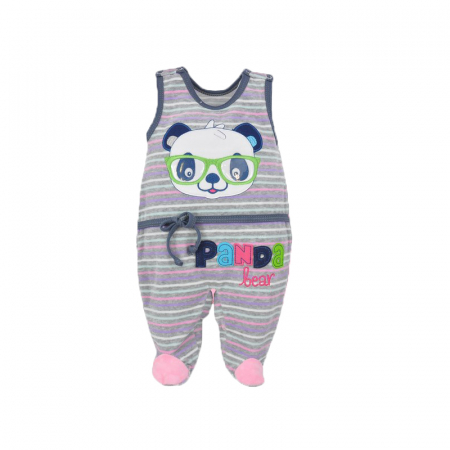 Compleu 2 piese salopeta si bluza pentru fete Koala Panda 04-538-56-cm, Multicolor [2]