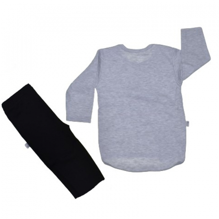Compleu 2 piese pantaloni si bluza pentru fete Koala 07-771, Gri [1]