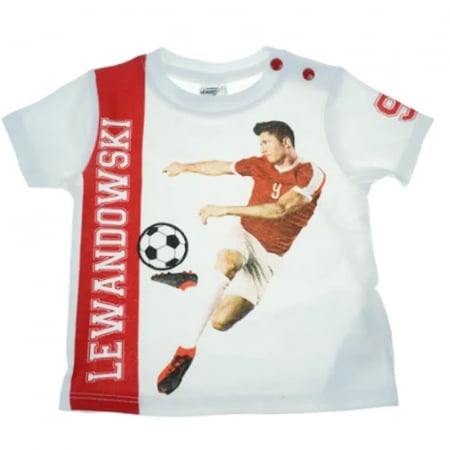 Tricouri baieti - Tricou Levandowski pentru baieti E Plus 1409, Alb