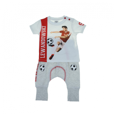 Compleuri baieti de vara - Compleu 2 piese tricou si pantaloni pentru baieti E Plus M 873787-62-cm, Multicolor