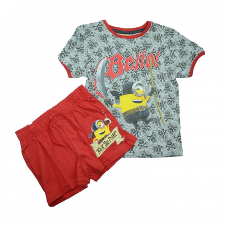 Compleuri baieti de vara - Compleu 2 piese vara baieti Sun City Minions EP1030R-104, Multicolor