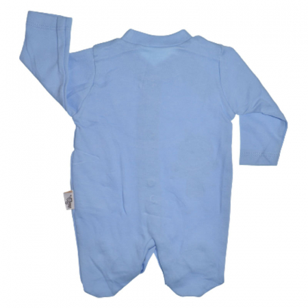 Set 4 piese salopeta cu maneca lunga, caciula, manusi si baveta pentru baieti Zuff S010823, Albastru [1]