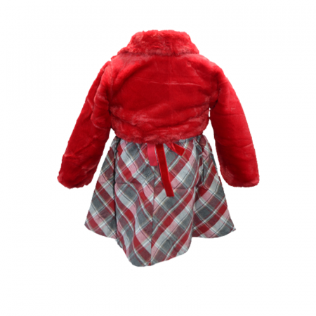 Compleu 2 piese bolerou si rochie pentru fete Happy House HH562, Rosu [1]