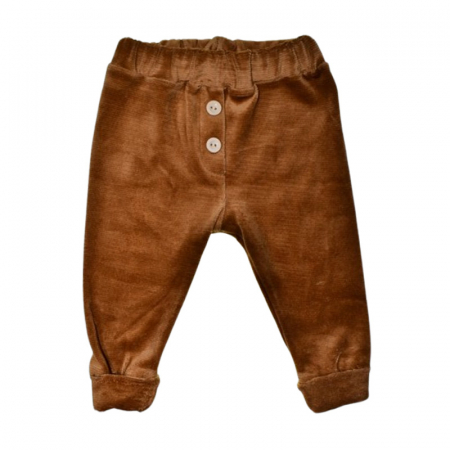 Compleu 3 piese pantaloni, bluza si bentita, pentru fete, Mini Junior 24122B, Maro [3]