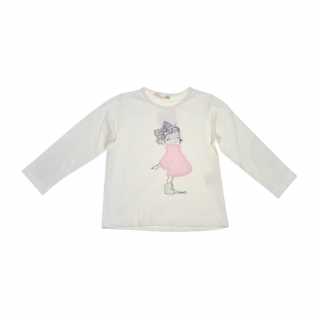 Compleu 3 piese pantaloni, bluza si cardigan pentru fete Baby Rose, COMP-4675, Roz [3]