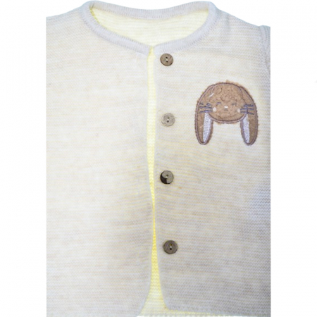 Compleu 3 piese pantaloni, bluza si cardigan pentru fete Mini Junior COMP-2308, Roz [6]