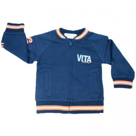 Compleu 3 piese pantaloni, bluza si hanorac pentru baieti Vitamins 1807B, Bleumarin [1]