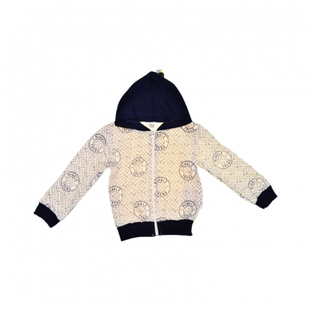 Compleu 3 piese pantaloni, bluza si jacheta cu fermoar pentru baieti Mini Junior COMP-40614, Bleumarin [5]