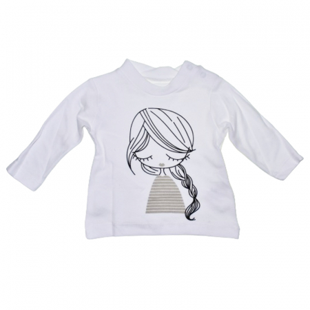 Compleu 3 piese pantaloni, bluza si jacheta cu fermoar pentru fete Mini Junior COMP-MJ1, Roz [7]