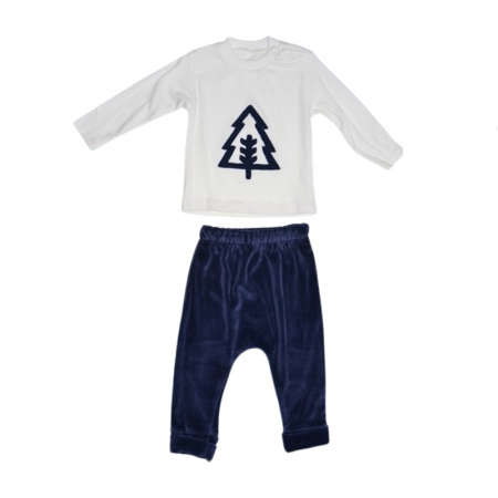 Compleu 3 piese pantaloni, bluza si jacheta pentru baieti Mini Junior CMP-MJB, Albastru [2]
