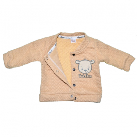 Compleu 3 piese pantaloni, bluza si jacheta pentru baieti Mini Junior COMP-MJ32, Bej [3]