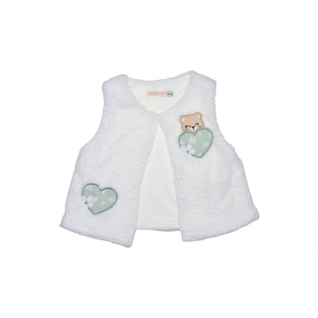 Compleu 3 piese pantaloni, bluza si vesta pentru fete Baby Rose, COMP-4586V, Verde [4]