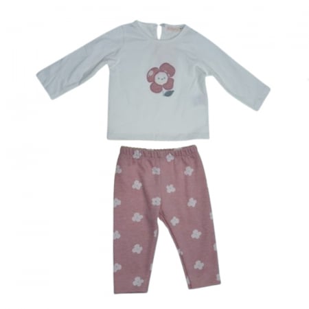 Compleu 3 piese pantaloni, bluza si vesta pentru fete Mini Junior CMP-MJ4629, Roz [2]