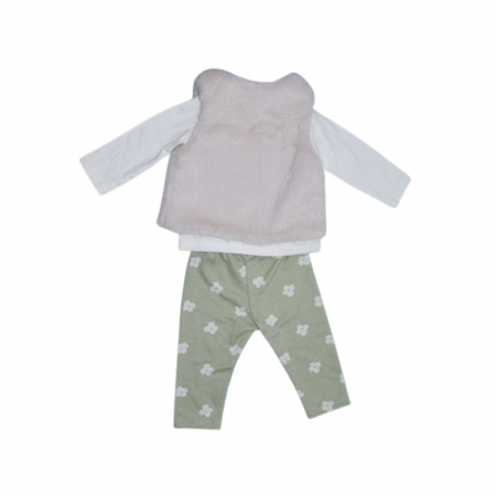 Compleu 3 piese pantaloni, bluza si vesta pentru fete, Mini Junior CMP-MJ4629V, Verde [1]