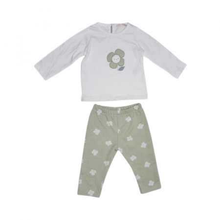 Compleu 3 piese pantaloni, bluza si vesta pentru fete, Mini Junior CMP-MJ4629V, Verde [2]
