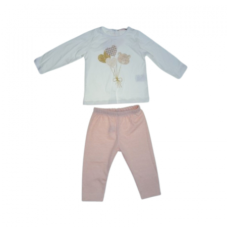 Compleu 3 piese pantaloni, bluza si vesta pentru fete, Mini Junior CMP-MJ4685R, Roz [3]