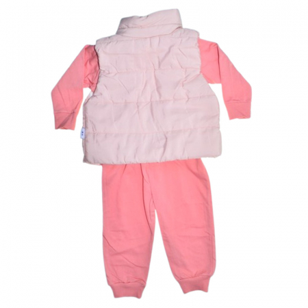 Compleu 3 piese pantaloni, bluza si vesta, pentru fete, Mini Junior CMP2021C, Coral [1]