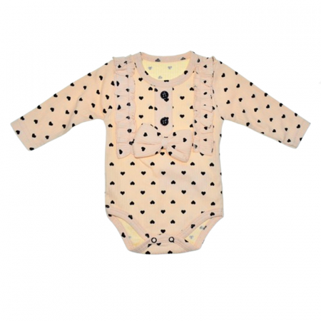 Compleu 3 piese pantaloni, body si bentita pentru fete Mini Junior SETMJ-15, Crem [3]