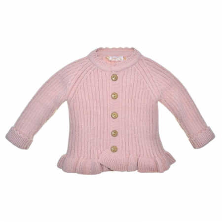 Compleu 4 piese pantaloni, body si cardigan, pentru fete, Mini Junior CMP4127C, Coral [4]
