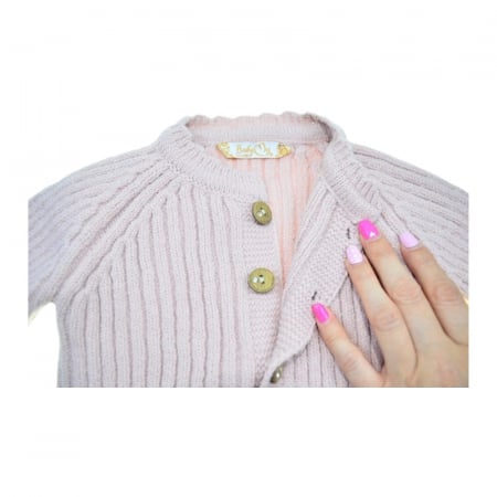 Compleu 4 piese pantaloni, body si cardigan, pentru fete, Mini Junior CMP4127C, Coral [6]