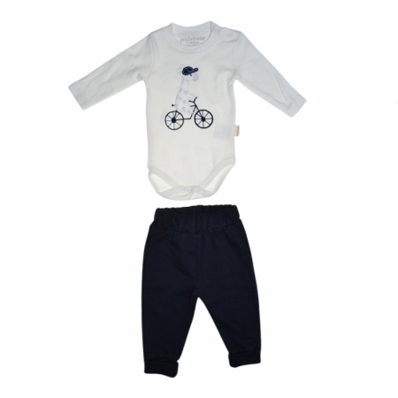 Compleu 3 piese pantaloni, body si jacheta pentru baieti Mini Junior CMP-7051V, Multicolor [2]