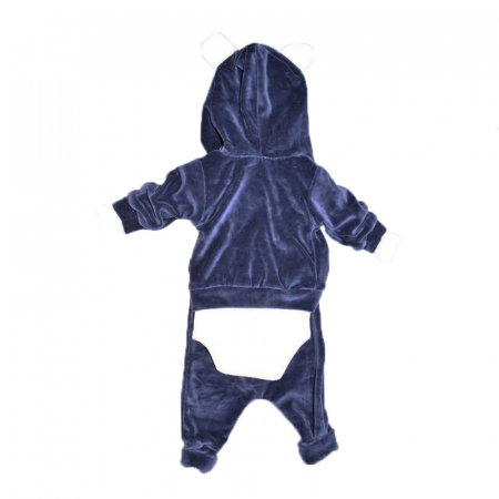 Compleu 3 piese pantaloni, body si jacheta pentru baieti Mini Junior CMP-MJ8, Bleumarin [1]
