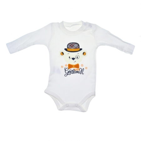 Compleu 3 piese pantaloni, body si jacheta pentru baieti Mini Junior SETMJ-11, Multicolor [3]