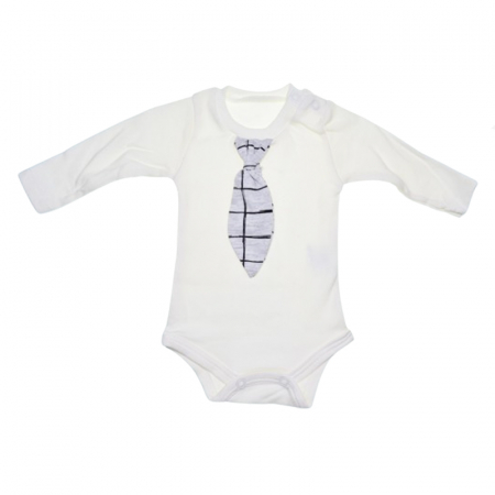 Compleu 3 piese pantaloni, body si jacheta pentru baieti Mini Junior SETMJ-13, Gri [3]