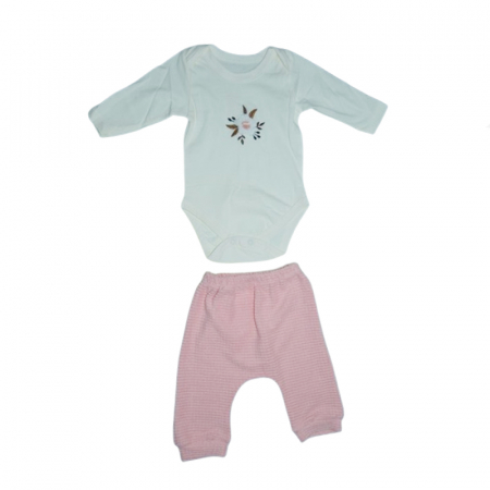 Compleu 3 piese pantaloni, body si jacheta pentru fete Mini Junior CMP-MJ001, Roz [3]
