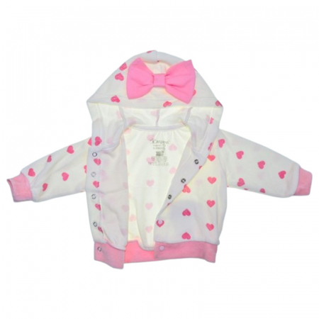 Compleu 3 piese pantaloni, body si jacheta pentru fete Mini Junior CMP2708R, Roz [4]