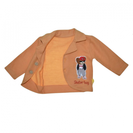 Compleu 3 piese pantaloni, body si sacou pentru baieti Mini Junior CMP-MJ002, Maro [4]