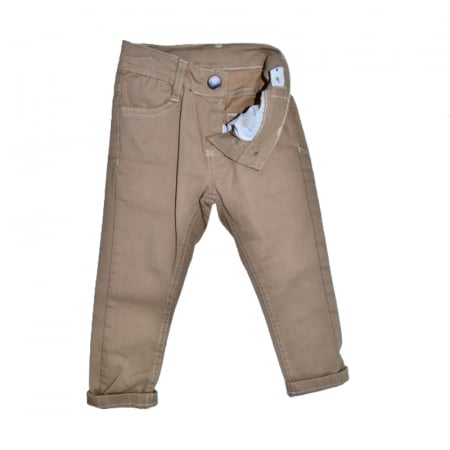Compleu 3 piese pantaloni, papion si camasa pentru baieti Mini Junior COMP-3049, Bej [2]