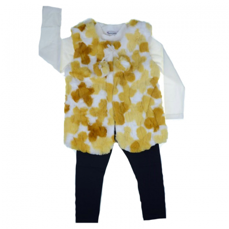 Compleuri  fete maneca lunga - Compleu 3 piese pentru fete Happy House HH193M-116-122-cm, Multicolor