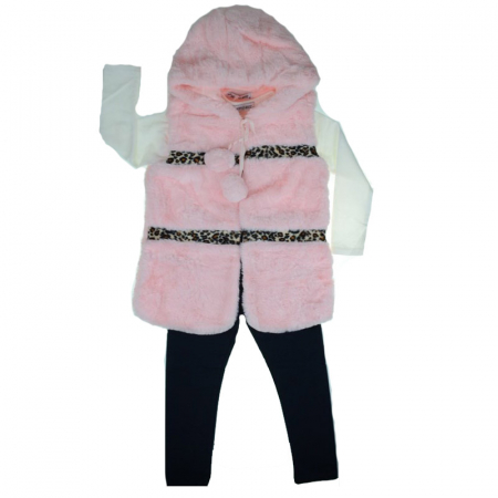 Compleuri  fete maneca lunga - Compleu 3 piese pentru fete Happy House HH195M2-152-cm, Multicolor